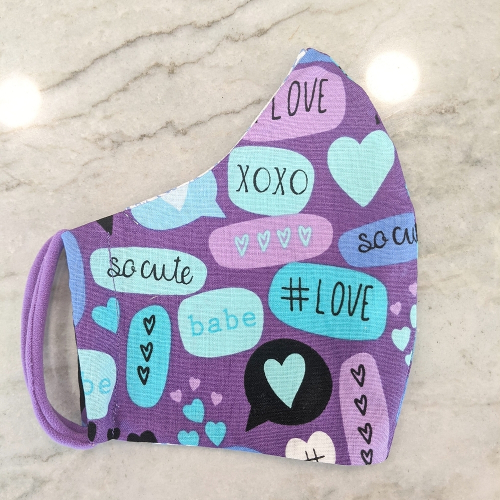 Purple Love Face Mask